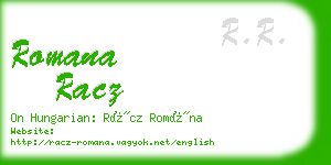 romana racz business card